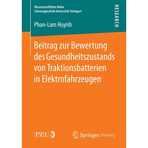 Beitrag zur Bewertung des Gesundheitszustands von Traktionsbatterien in Elektrofahrzeugen - Phan-Lam Huynh, Kartoniert (TB)