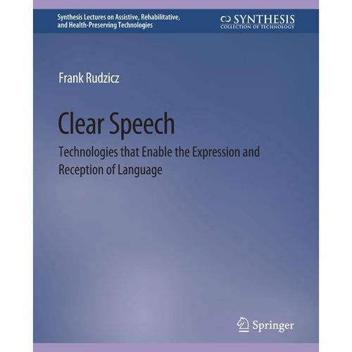 Clear Speech - Frank Rudzicz, Kartoniert (TB)