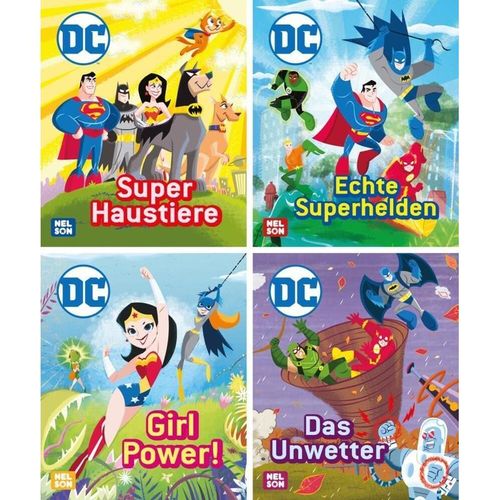 Nelson Mini-Bücher: DC Superhelden 1-4, Box