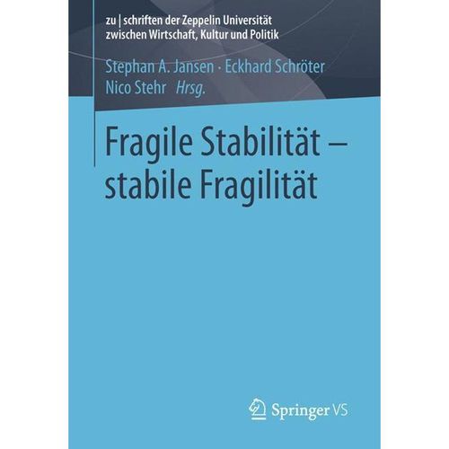 Fragile Stabilität - stabile Fragilität, Kartoniert (TB)