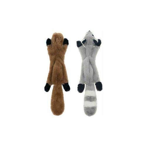 Plüsch-Gesangsspielzeug, Quietschender Waschbär & Eichhörnchen Quietschendes Hundespielzeug, 2-teiliges Kauspielzeug