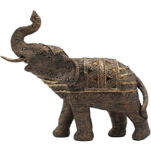 Signes Grimalt Elefant Afrikaner und Elefanten Graue Elefantenfigur 27x31x11cm - Gris