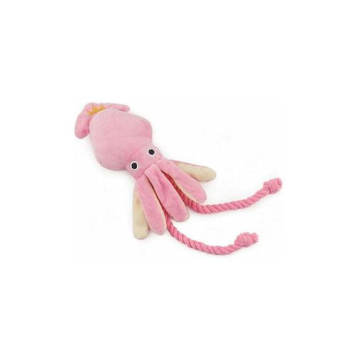 Hundespielzeug, Haustier-Kauspielzeug Octopus für kleine mittelgroße Welpen Pink