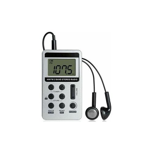 Amirror Smart Ug - Tragbares Mini-Stereoradio, wiederaufladbares Taschenradio dsp am fm 2-Band-Stereoradio Digitalempfänger mit Kopfhörern für ältere