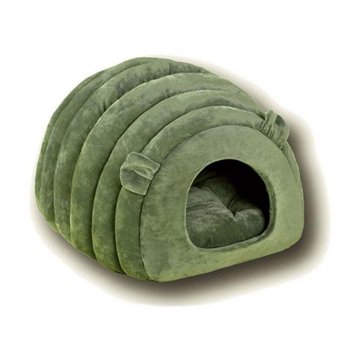 Eting - Halbgeschlossene Katzenstreu Katzenbett zu Hause Schlafbett, Grün s