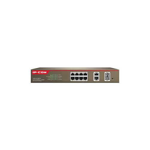 Ipcom poe management switch s3300-10-pwr-m 8-ports fe ports + 2 ge/sfp combo ports management (s330