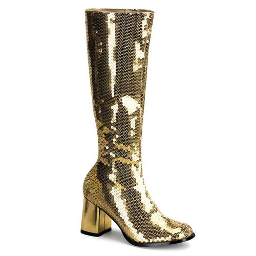 SPECTACUL-300SQ Damen Boots von Bordello, Gold , EU 45, US 15