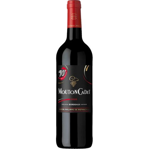 Rothschild Mouton Cadet Rouge '90e Millésime' - ab 3 Flaschen in der Holzkiste