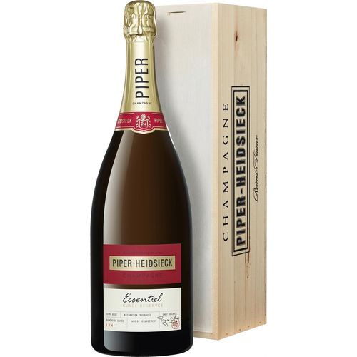 Piper Heidsieck Champagner Extra Brut »Essentiel« - 1,5l Magnumflasche in der Holzkiste