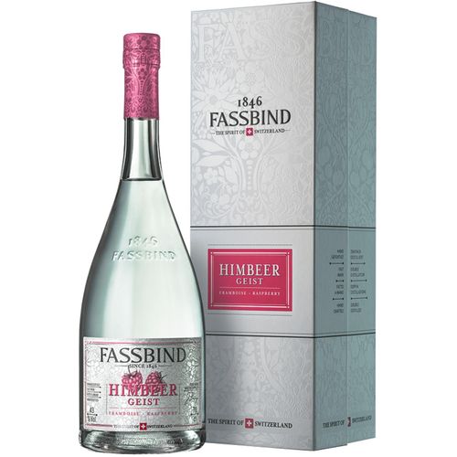 Fassbind Eau de Vie Himbeergeist in Geschenkverpackung