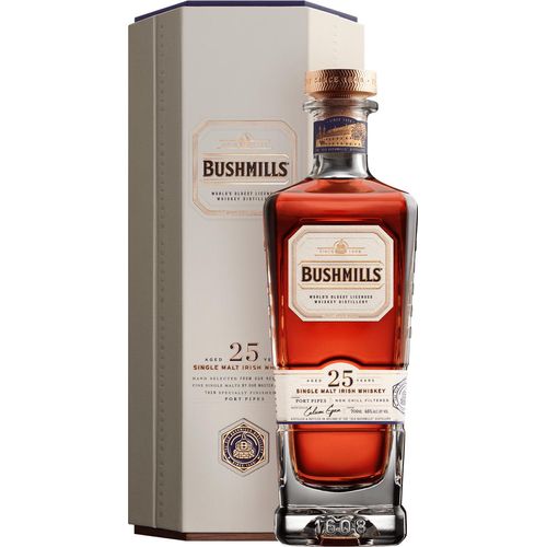 Bushmills 25 Years Old Single Malt Irish Whiskey