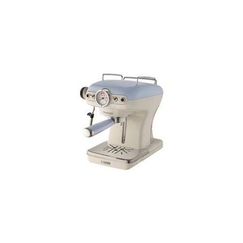 Amerikanische Vintage , Espressomaschine beige/hellblau