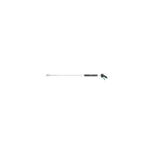 Ausblaspistole 9040LG-3/2, lang, Ausblas-Werkzeug schwarz/blau, mit Venturidüse, 90° Seitendüse