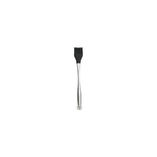 PRO Edelstahl-Pinsel mit Silikonborsten, Grillpinsel edelstahl/schwarz
