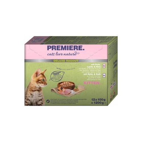 PREMIERE cats love nature Deluxe Ragout Kitten Mix 12x100g