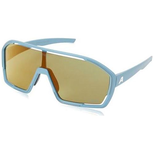 Alpina Bonfire Q-Lite Sportbrille smoke-blue matt/mirror gold one size