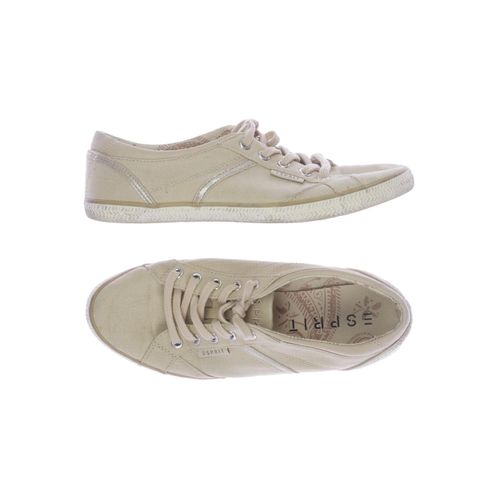 Esprit Damen Halbschuh, beige, Gr. 37