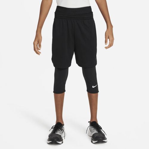 Nike Pro Dri-FIT 3/4-jongenstights - Zwart