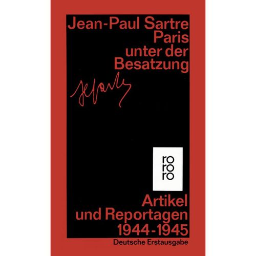 Paris unter der Besatzung - Jean-Paul Sartre, Taschenbuch