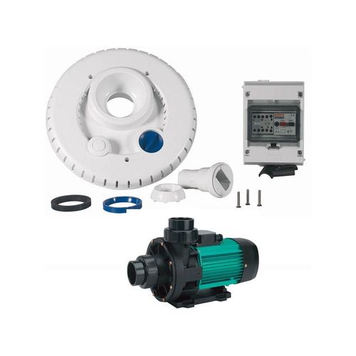 Espa - 44m3 / h pumpensatz + front + schaltkasten zum schwimmen gegen den strom ncr2 wiper3 300 mono