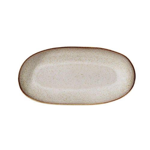 Bloomingville Servierplatte Sandrine, L34 x B16cm, grau