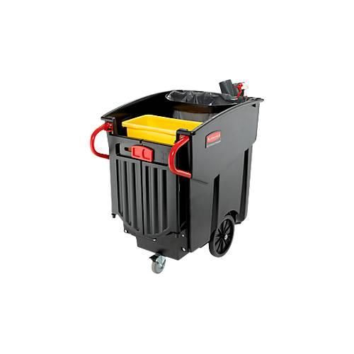 Mobiler Sammelbehälter Rubbermaid Mega BRUTE®, 454 l, B 698 mm, schwarz