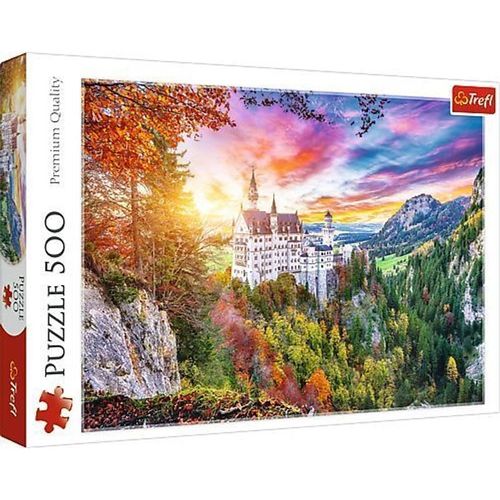 Puzzle 500 Blick auf Neuschwanstein, Deutschland