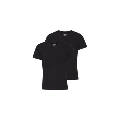 Blend T-Shirt, (Packung, 2 tlg., 2er-Pack) Blend BLACK S (48)
