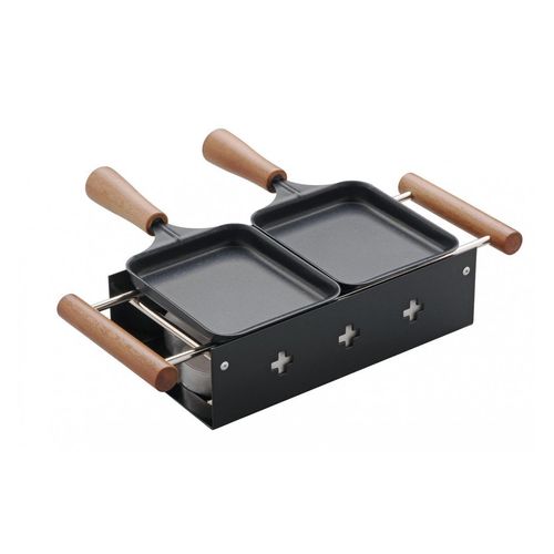 Raclette »TTM Twiny Cheese noir«, 2 St. Raclettepfännchen, - W