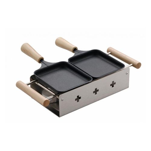 Raclette »TTM Twiny Cheese Inox«, 2 St. Raclettepfännchen, - W