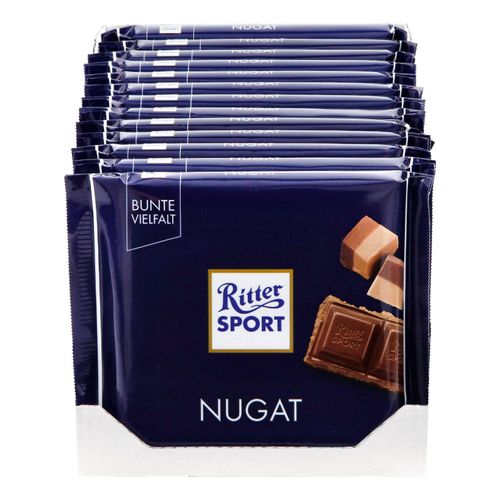 Ritter Sport Nugat Schokolade 100 g, 13er Pack