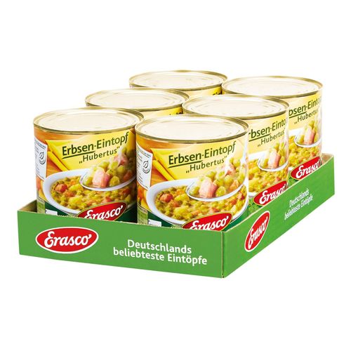 Erasco Erbsen-Eintopf Hubertus 800 g, 6er Pack