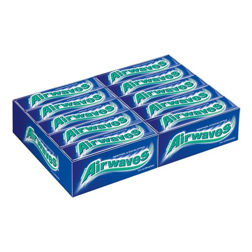 Airwaves Menthol & Eukalyptus zuckerfrei 12 Stück, 30er Pack