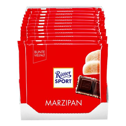 Ritter Sport Marzipan Schokolade 100 g, 12er Pack