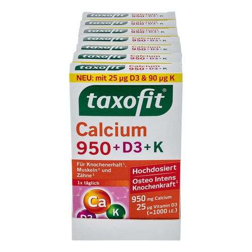 taxofit Calcium 950+D3+K Tabletten 30 Stück 79,1 g, 7er Pack
