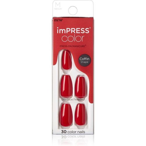 KISS imPRESS Color Medium valse nagels Reddy or Not 30 st