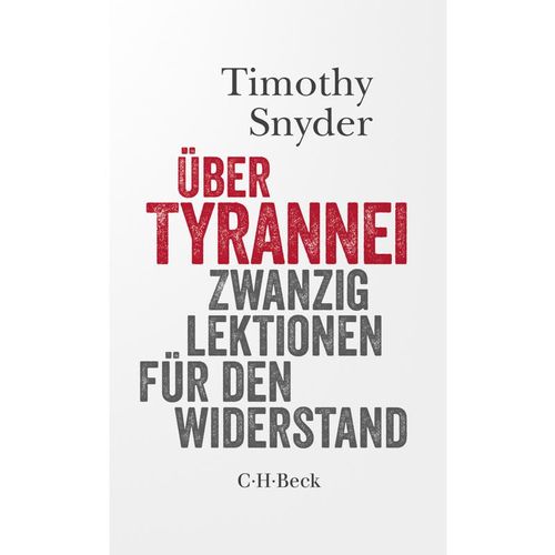 Über Tyrannei - Timothy Snyder, Kartoniert (TB)