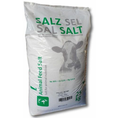 Solsel - esco Viehsalz 25 kg Natriumchlorid Futtersalz Einzelfuttermittel Natursalz