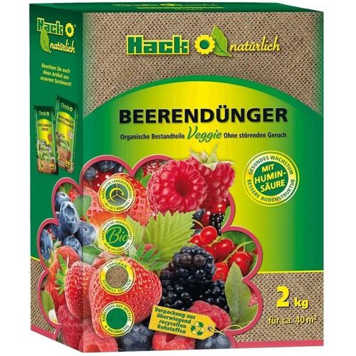 HACK Bio Beerendünger 2 kg Erdbeerdünger Johannisbeerdünger Himbeerdünger
