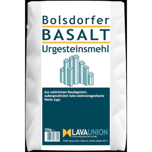 Bolsdorfer BASALT Urgesteinsmehl 20kg Bodenaktivator Bodenhilfsstoff