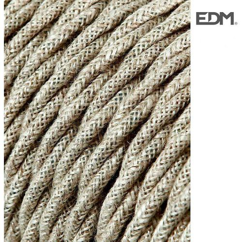 CABLE TEXTIL TRENZADO 2x0,75mm LINO 25m