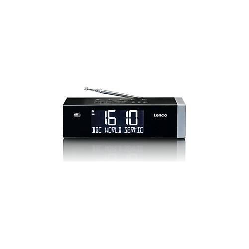 Lenco CR-640 - Radiouhr - 4 Watt - Black Silver