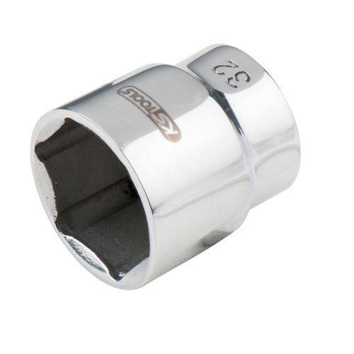 EDELSTAHL 3/4 6kant-Stecknuss. 34mm 964.3434