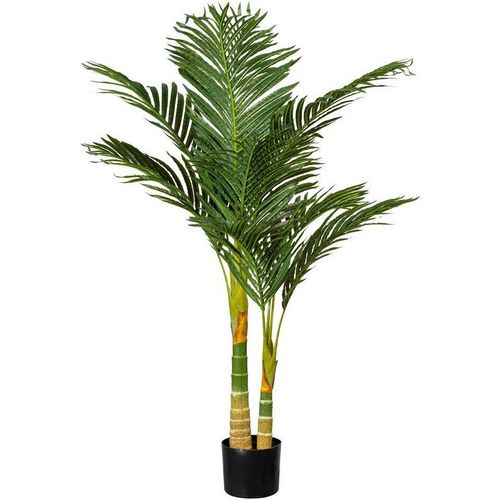 Kunstpalme Arecapalme Palme, Creativ green, Höhe 120 cm, grün