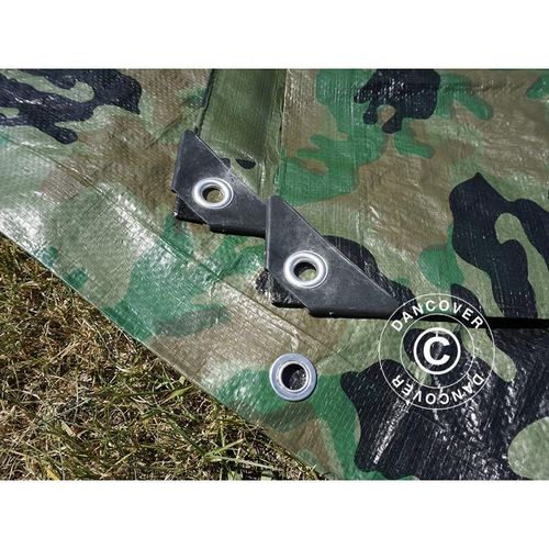 Camouflage-Plane Abdeckplane Woodland 1,9x3m, 100g/m² - Camouflage