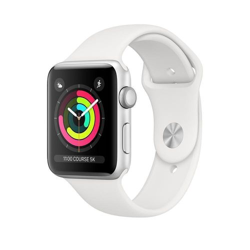 Apple Watch (Series 3) 2017 GPS 38 mm - Aluminium Silber - Weiß
