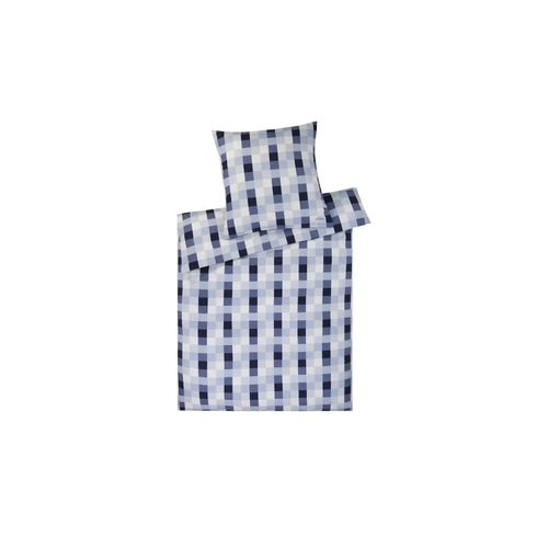 JOOP! Mako-Satin Bettwäsche Mesh ¦ blau ¦ Maße (cm): B: 135