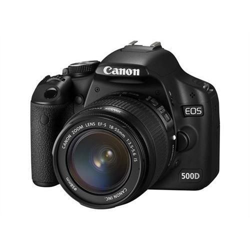 Spiegelreflexkamera 500D - Schwarz + Canon EF-S 18-55mm f/3.5-5.6 IS f/3.5-5.6