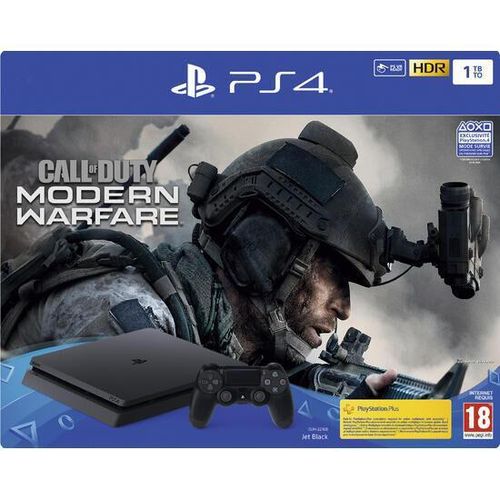 PlayStation 4 Slim 1000GB - Schwarz + Call of Duty: Modern Warfare