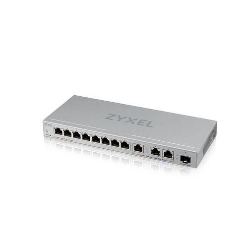 Zyxel Switch 12-Port Multigigabit Ethernet 8-Port Gigabit, 3-Port 10 Gbps, 1-Port SFP+ Web managed